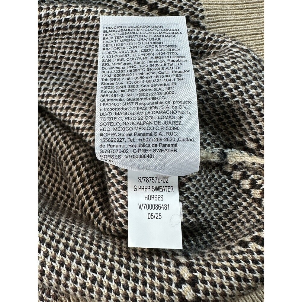New Girl Horse Slouchy Knit Cardigan Sweater OLD NAVY L Equestrian Ranch Western - Picture 5 of 10